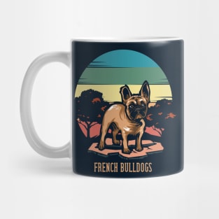 French Bulldogs | Retro design for Dog Lovers Mug